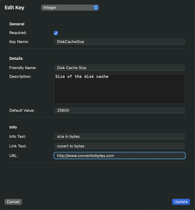 Managed App Schema Builder app integer